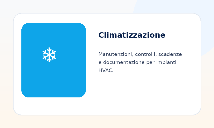 Immagine funzioni ReportOne per Climatizzazione
