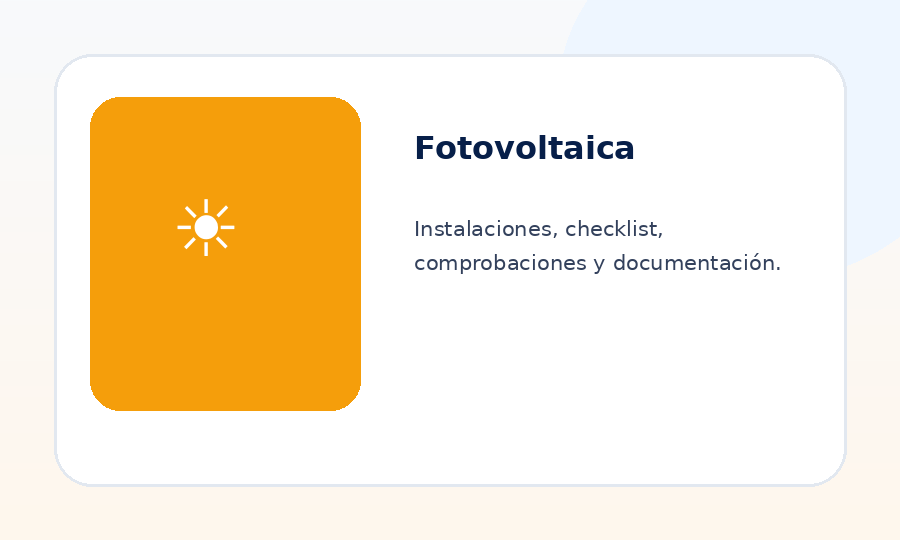 Imagen ReportOne para Fotovoltaica